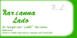 marianna lado business card